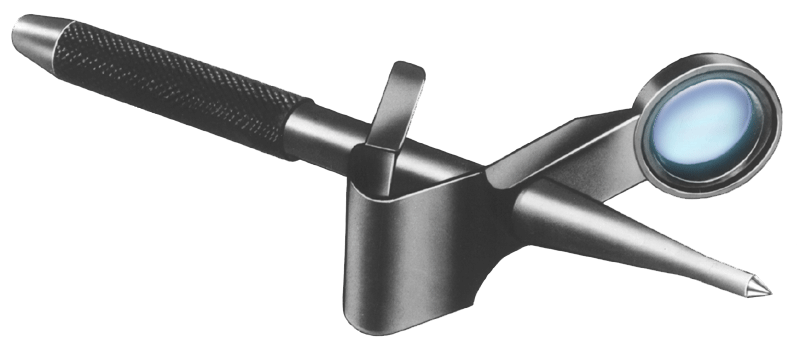 Center Punch with Magnifier
